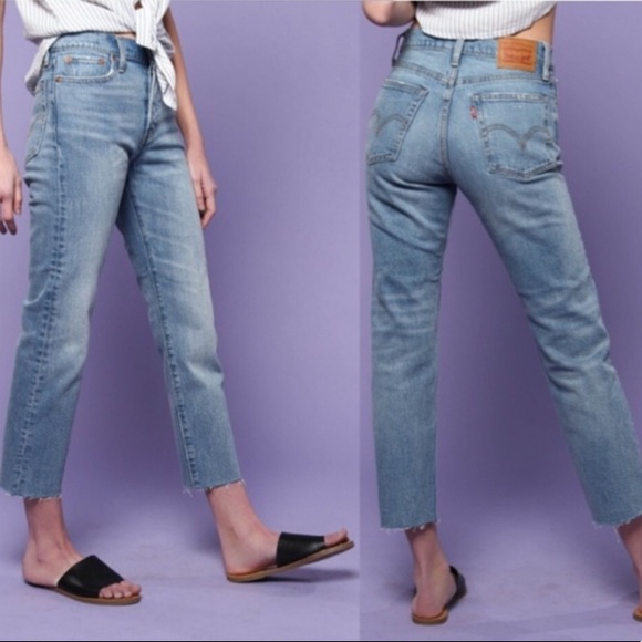 New Levi’s Wedgie high rise jeans in Rough Tide 24 - Picture 2 of 8